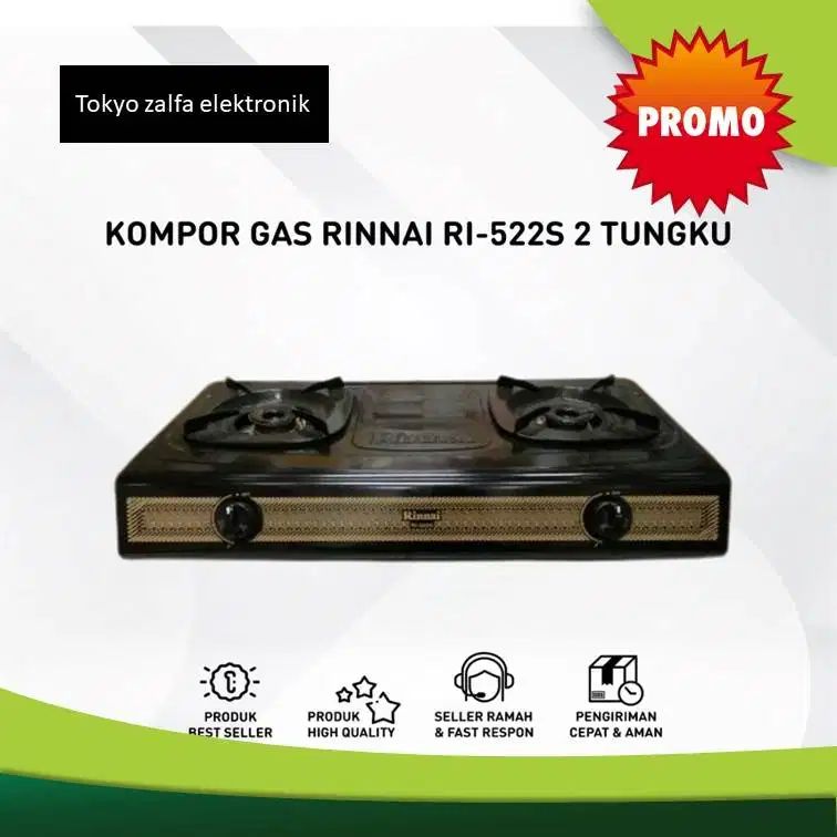 kompor rinnai 522s baru 2 tungku
