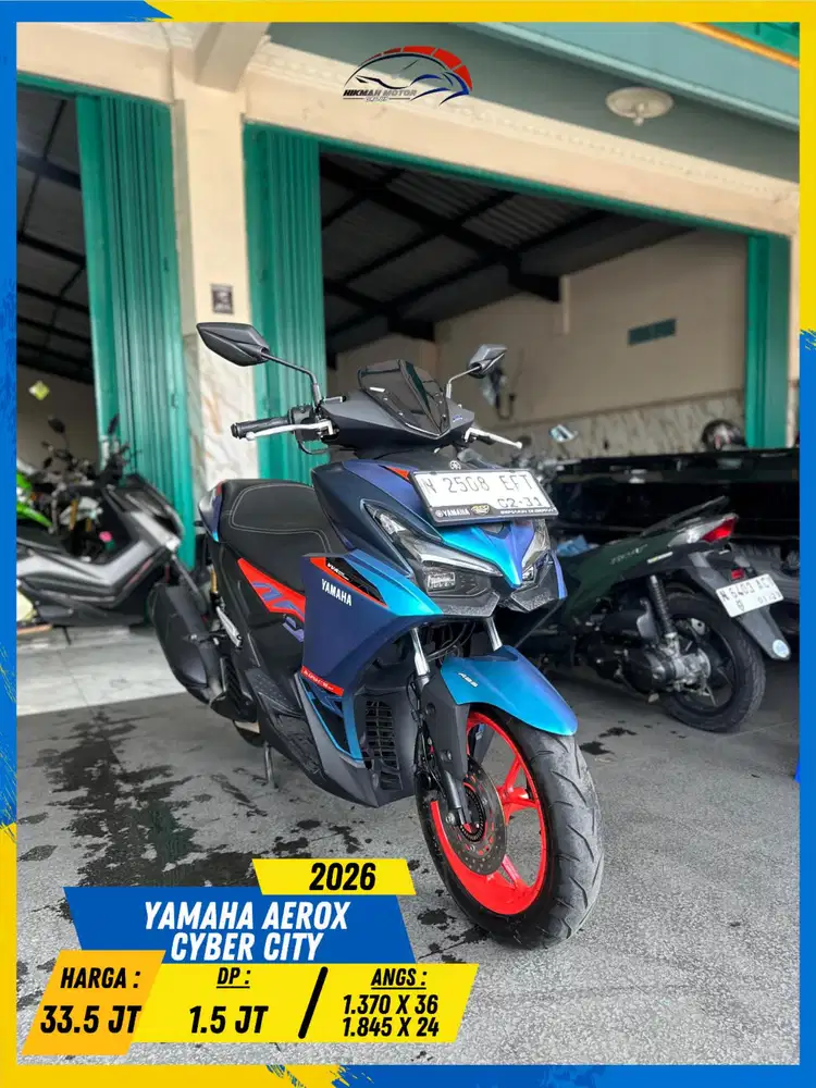 YAMAHA AEROX CYBER CITY 2026 READY LURR HIKMAH MOTOR KEPUH MALANG