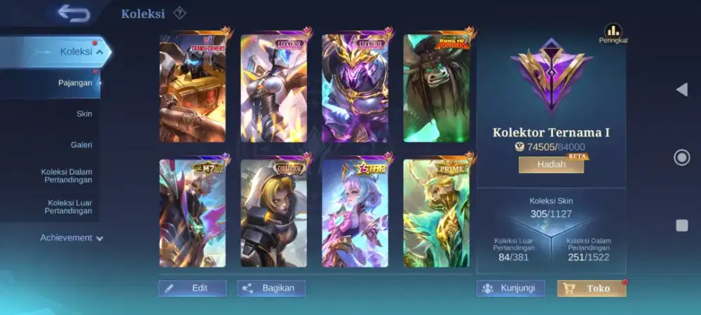 Jual Akun Mobile Legend