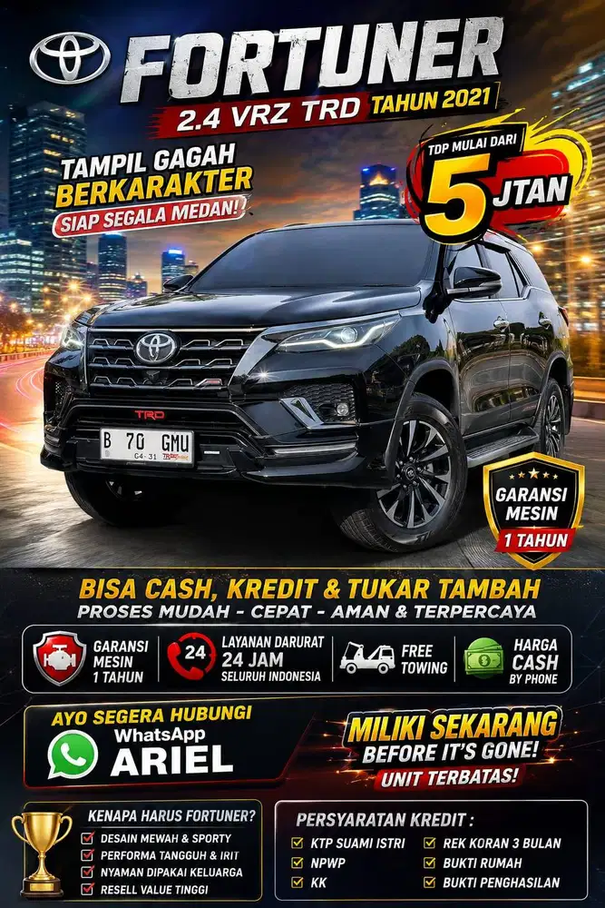 Toyota Fortuner 2.4 VRZ TRD 2021