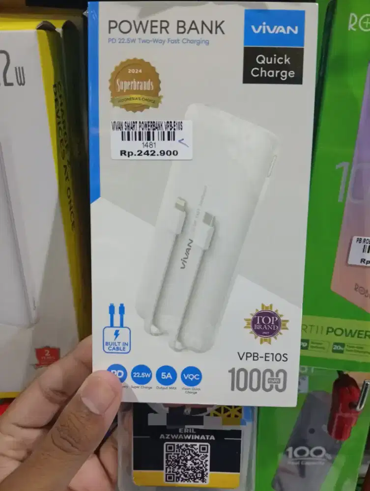 VIVAN SHART POWERBANK VPB-E10S l ATLANTIS DAHSYAT