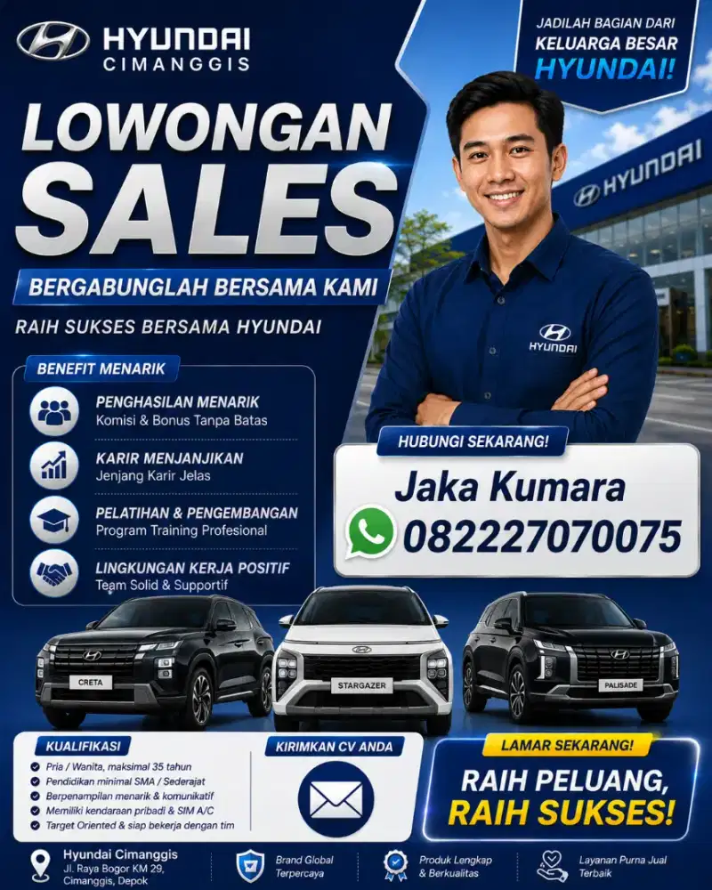 Lowongan Sales Hyundai