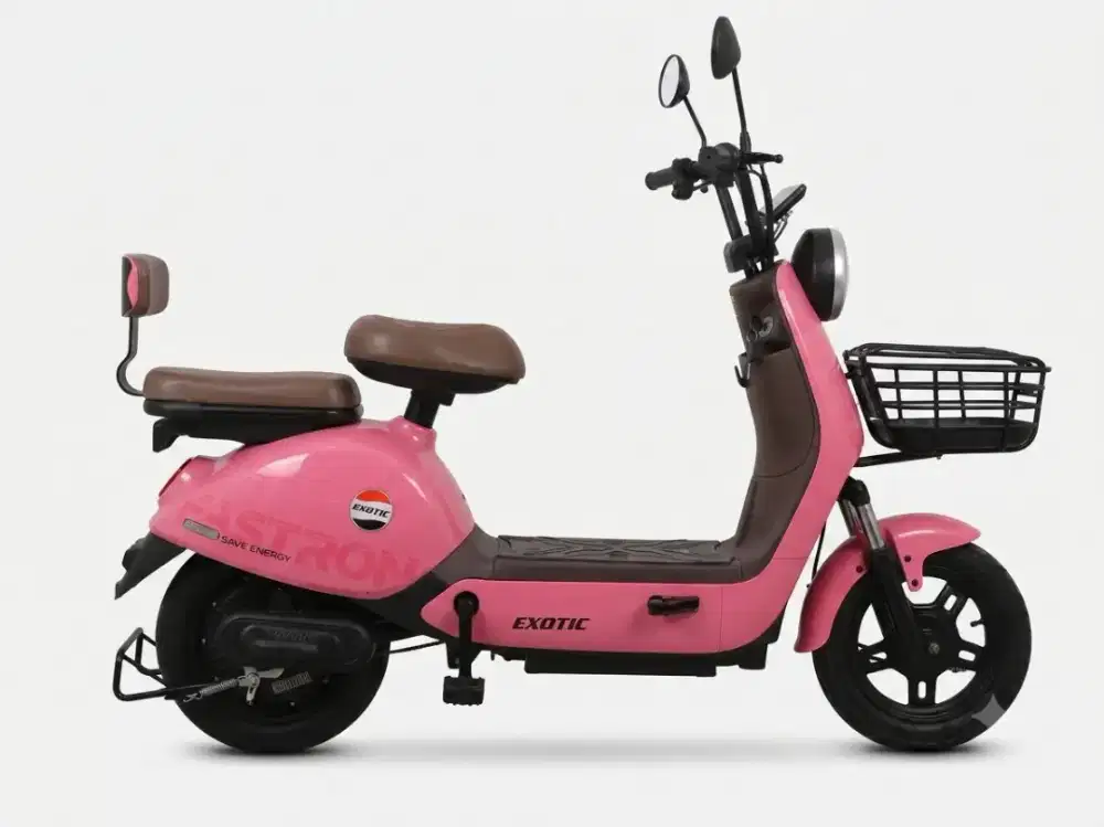 Sepeda listrik pink