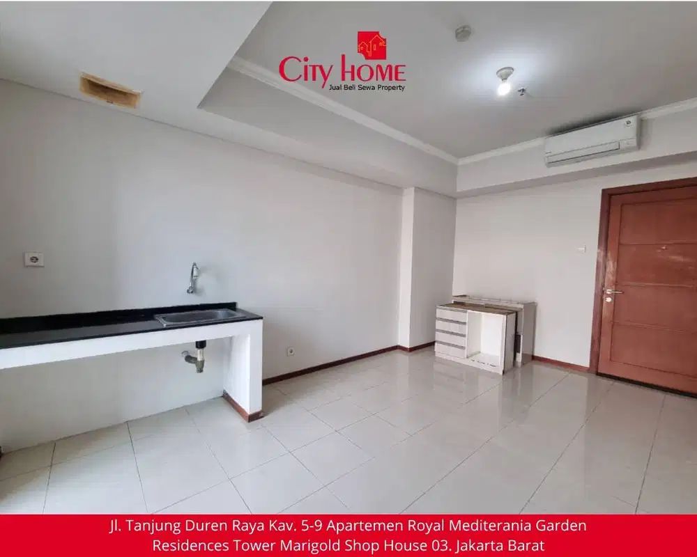 UNIT LANGKA! Sewa Apartemen 2BR Unfurnished di Royal Mediterania
