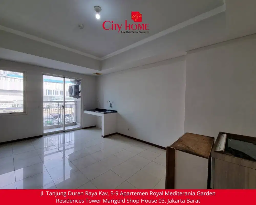 JARANG ADA! Sewa Apartemen 2BR Unfurnished di Royal Mediterania Garden
