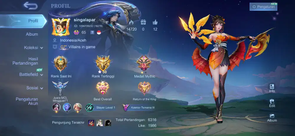 akun mobile legend