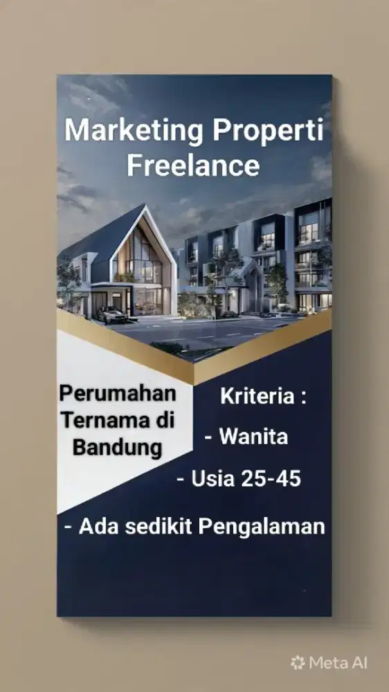 Marketing Freelance Perumahan Bandung
