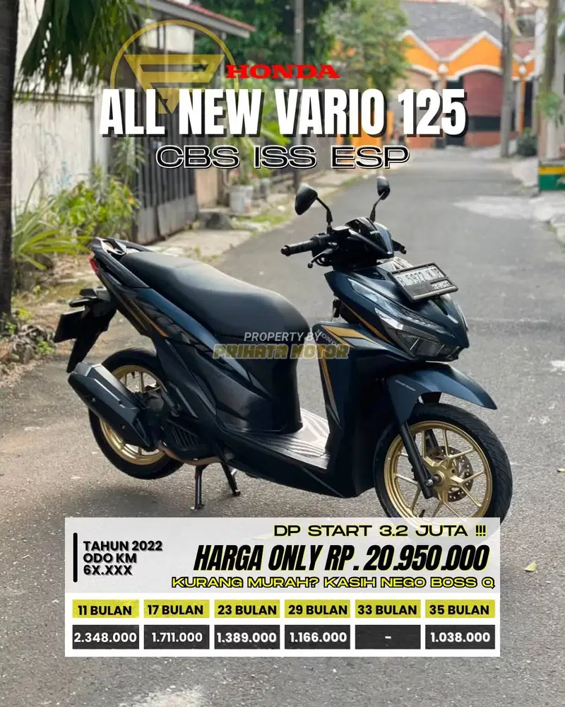 CREDIT DP MULAI 3.2 JUTA !!! HONDA ALL NEW VARIO 125 CBS ISS ESP 2022
