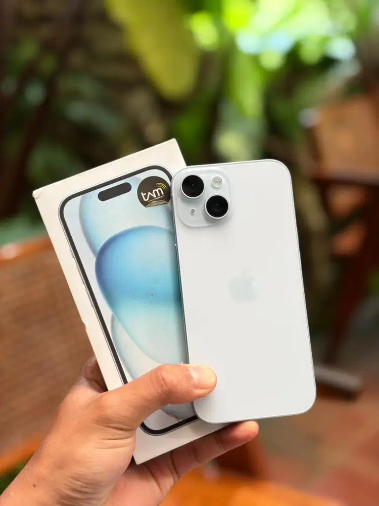 iPhone 15 128GB Ex iBox Blue | BH 88% | Fullset Original | Mulus