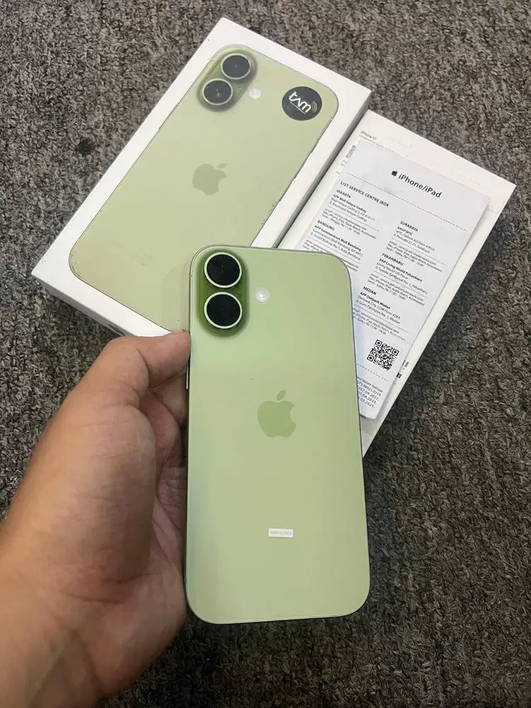 Iphone 17 256gb Sage iBox (openbox aja) Bh 100% cc 0 - garansi juli27