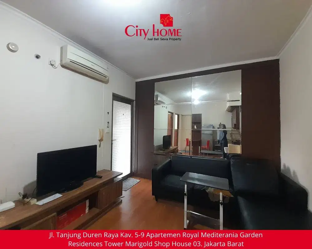 Sewa Apartemen 2 BR Furnished di Mediterania Garden Residences 1