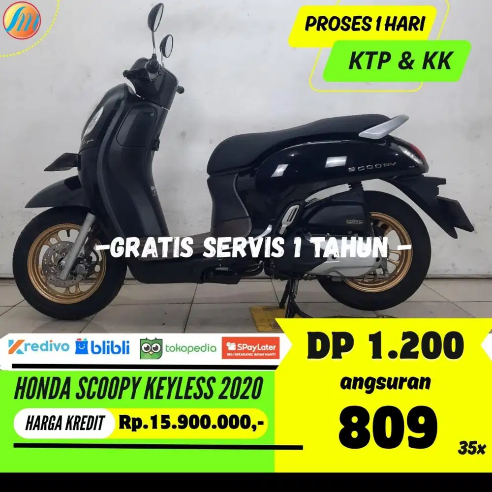 HONDA SCOOPY KEYLESS 2020 KREDIT MURAH ANGSURAN SANGAT RINGAN