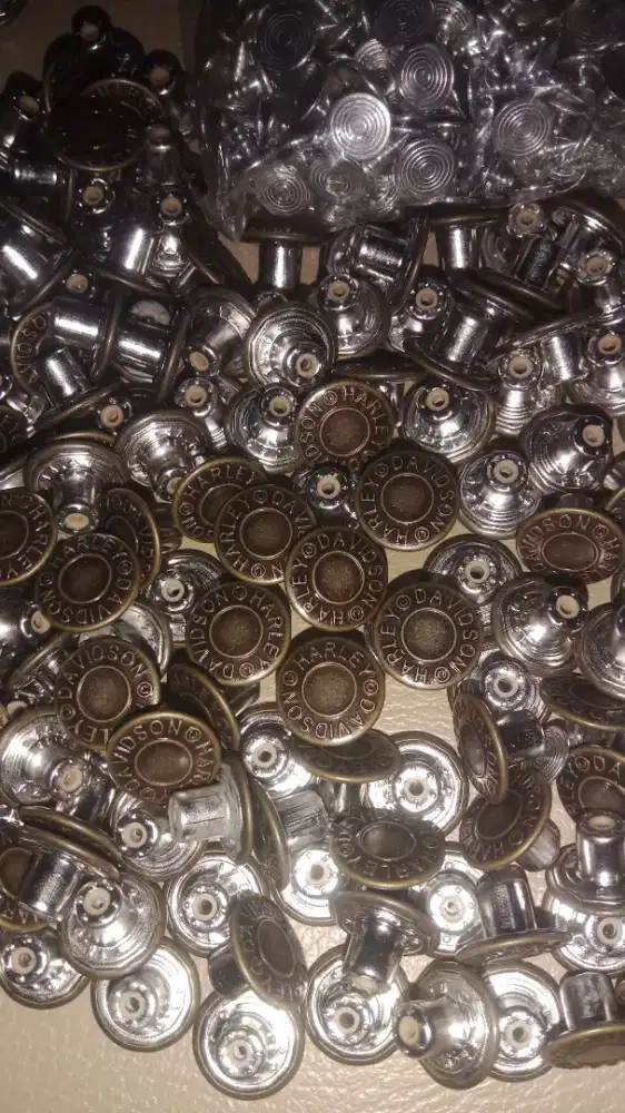 Kancing Besi Harley Davidson Original