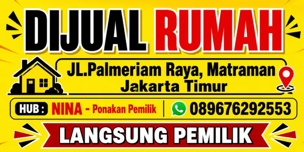 Butuh Uang- Rumah Ditengah Pusat Kota