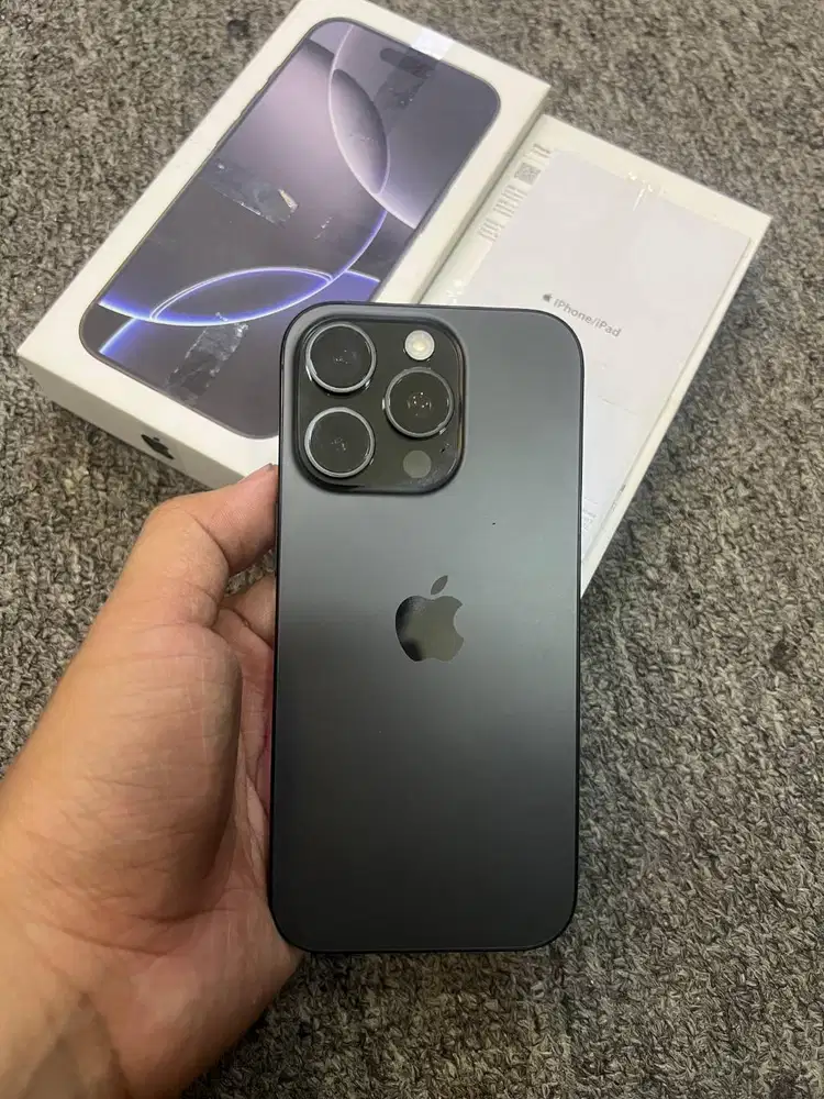 Iphone 16 pro 256gb Black iBox Bh 100% cc 96 - garansi juli 2026