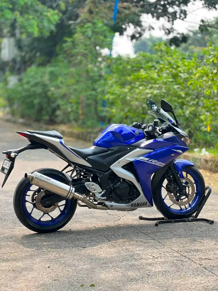 KM LOW! YAMAHA R25 OLD BIRU SILVER 2017 PAJAK ON SIAP GAS JAUH