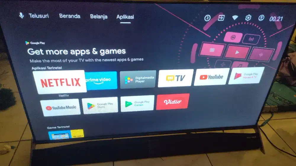 Tv Polytron 43inch android digital