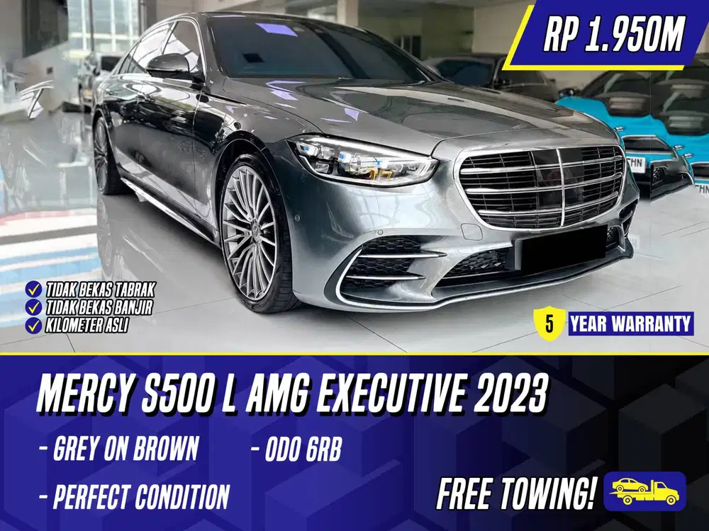Mercedes Benz S500 L AMG Executive 2023 Grey on Brown Abu Abu Mercy