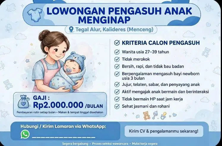 Lowongan kerja pengasuh