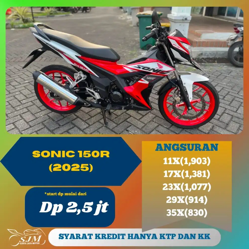 HONDA SONIC 150R 2024 SIAP PAKAI