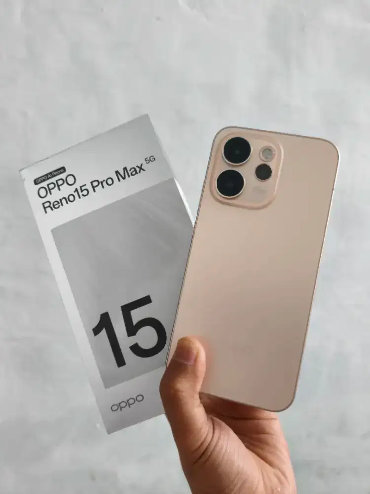 Oppo Reno 15 Pro Max 12/512GB Fullset Mulus Ori