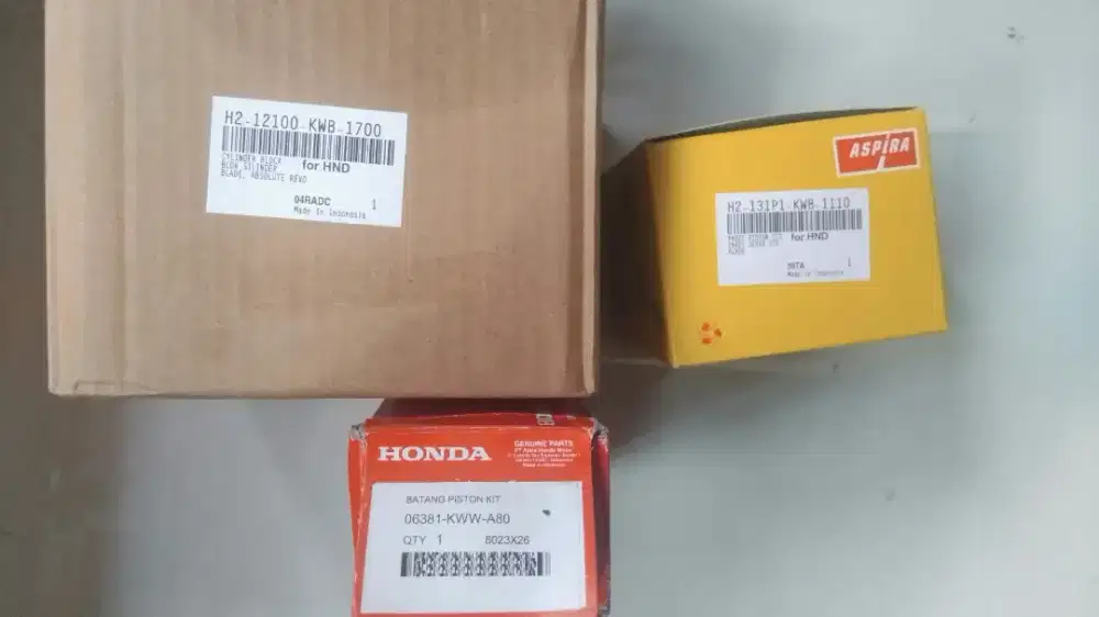 Paket blok silinder, stang seher buat motor honda blade, absolute revo