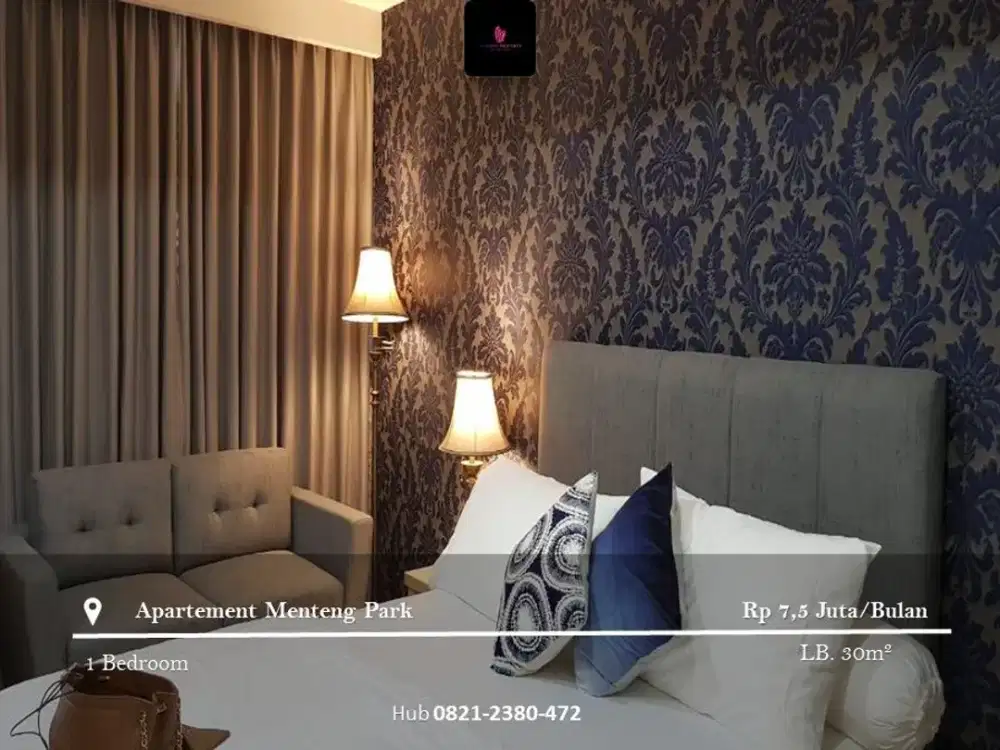 Disewakan Apartement Menteng Park Studio Low Floor Full Furnished
