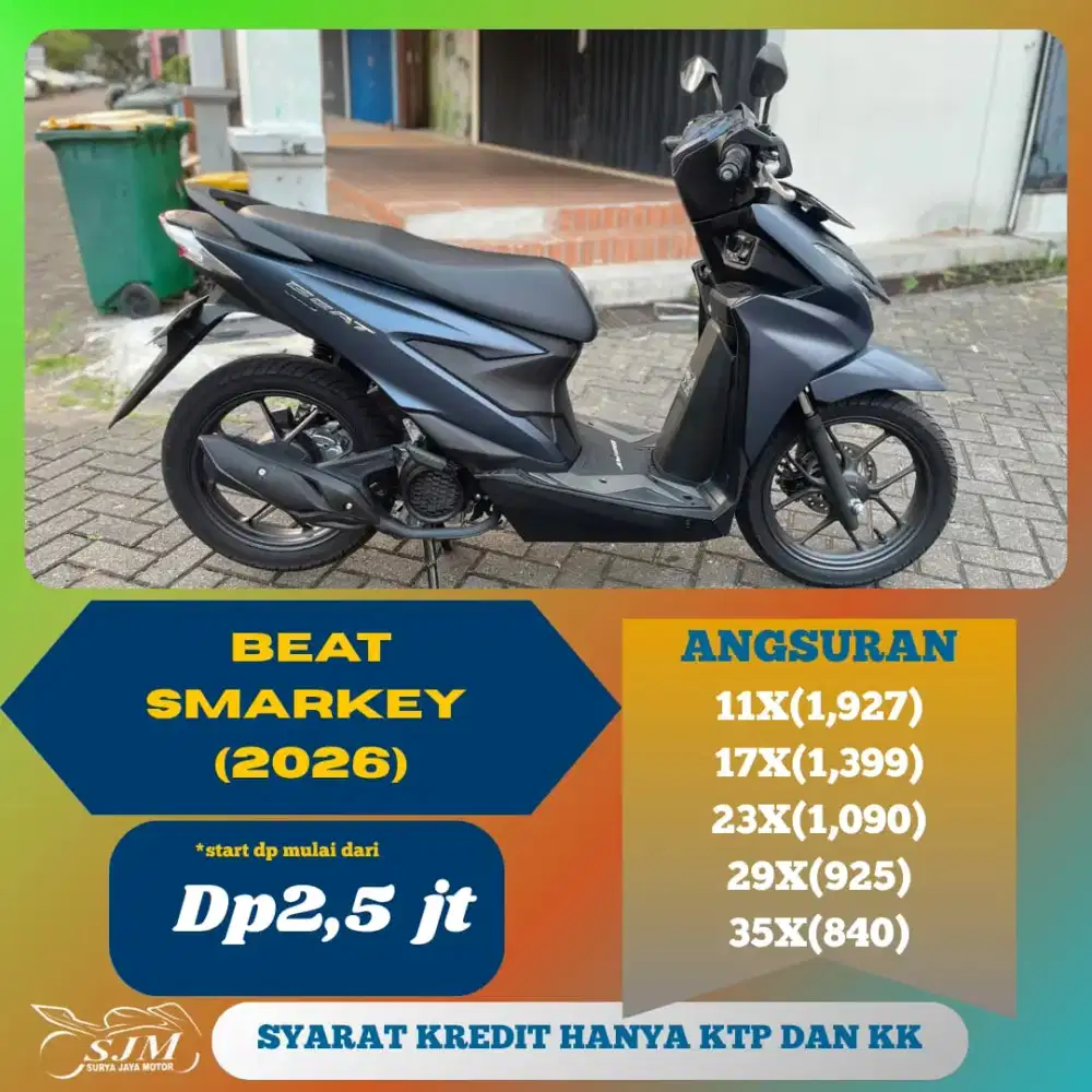 HONDA BEAT SMARTKEY 2026 CASH & KREDIT