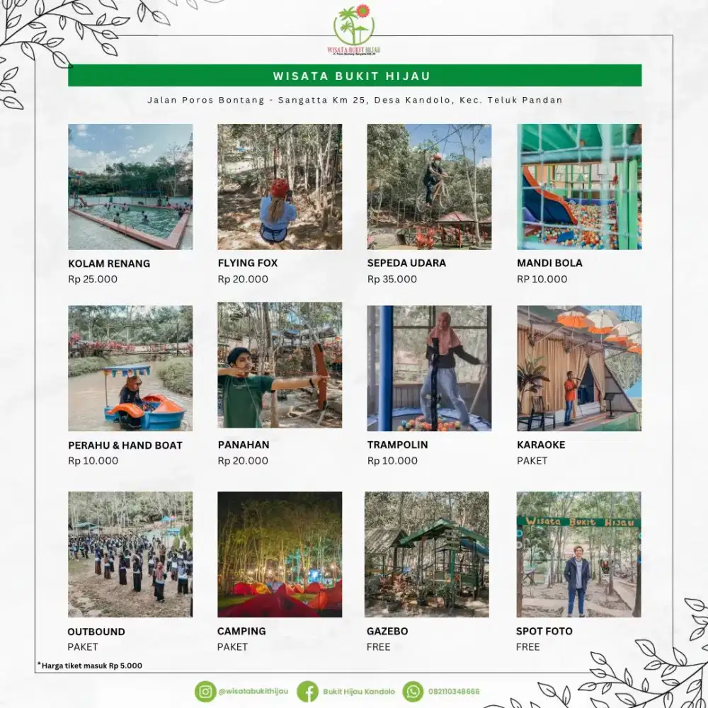 DIJUAL TANAH KEBUN DAN TEMPAT WISATA