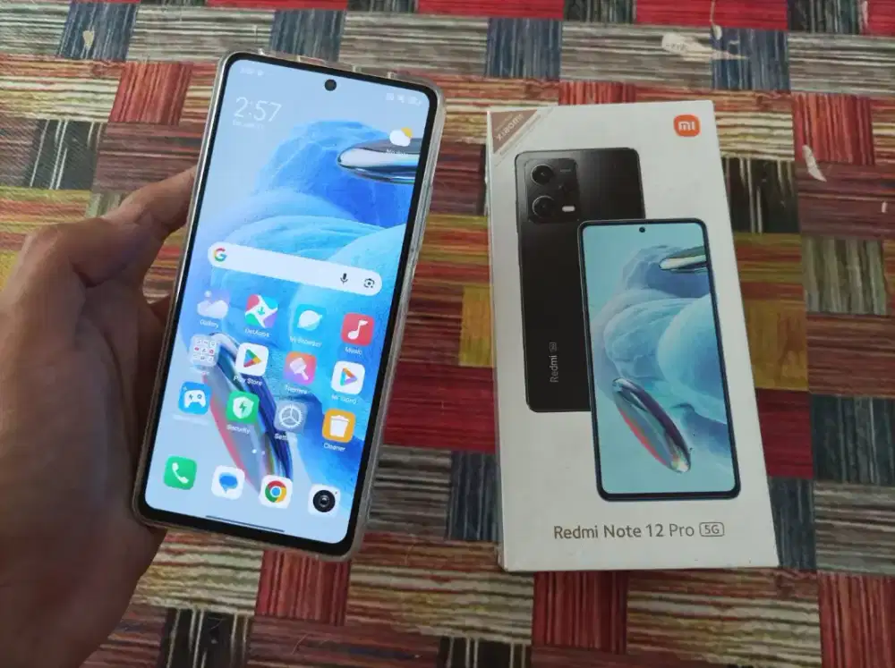 Redmi Note 12 Pro 5G 8/256gb second fullset mulus