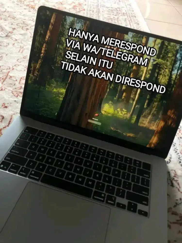 MacBook air pemakaian sebulan FULLSET