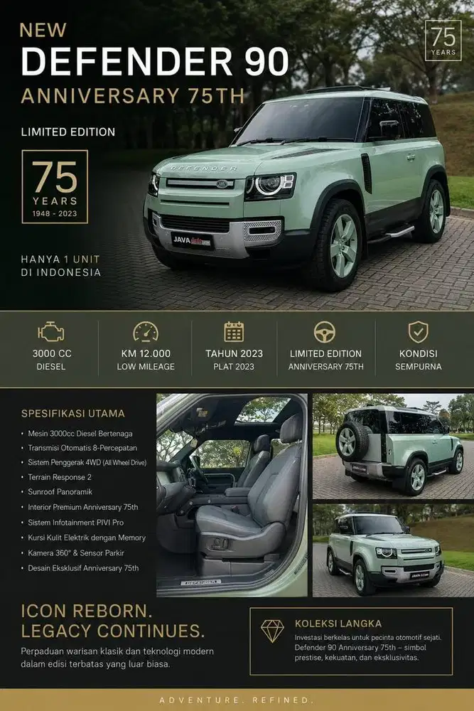 Land rover Defender 90 SW (Diesel 3.0)