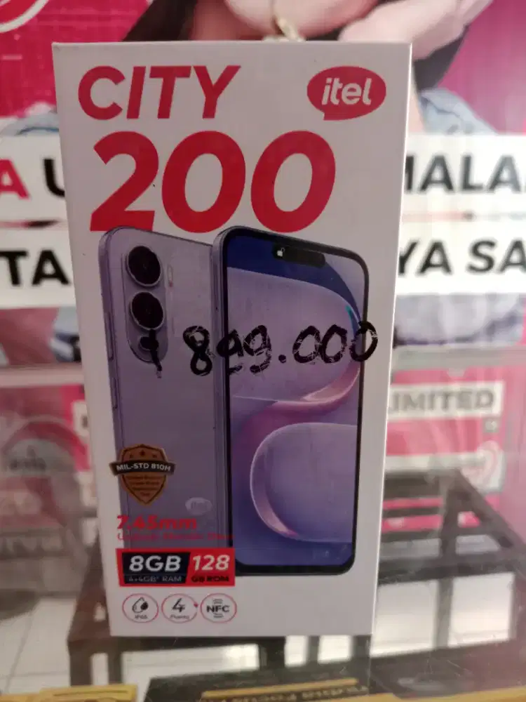 ITEL CITY 200 4+4/128GB PROMO HP CUCI GUDANG