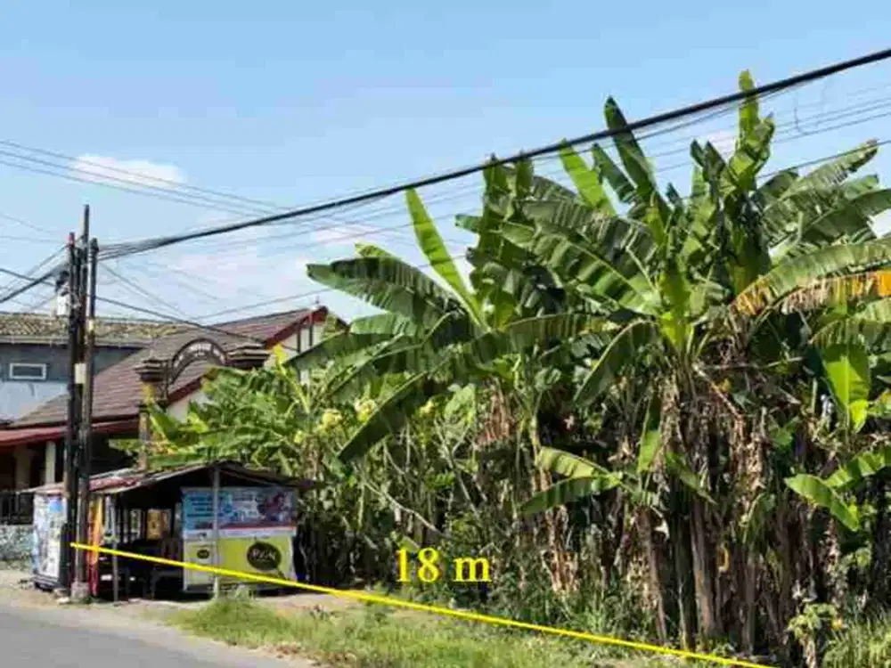 Tanah Pekarangan Bagus Tepi Jalan Utama Di Purwomartani Dekat Candi Sambisari, Exit Tol, Dan Jogjabay