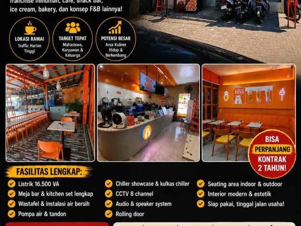 TAKE OVER CAFE / BEVERAGE OUTLET SIAP PAKAI