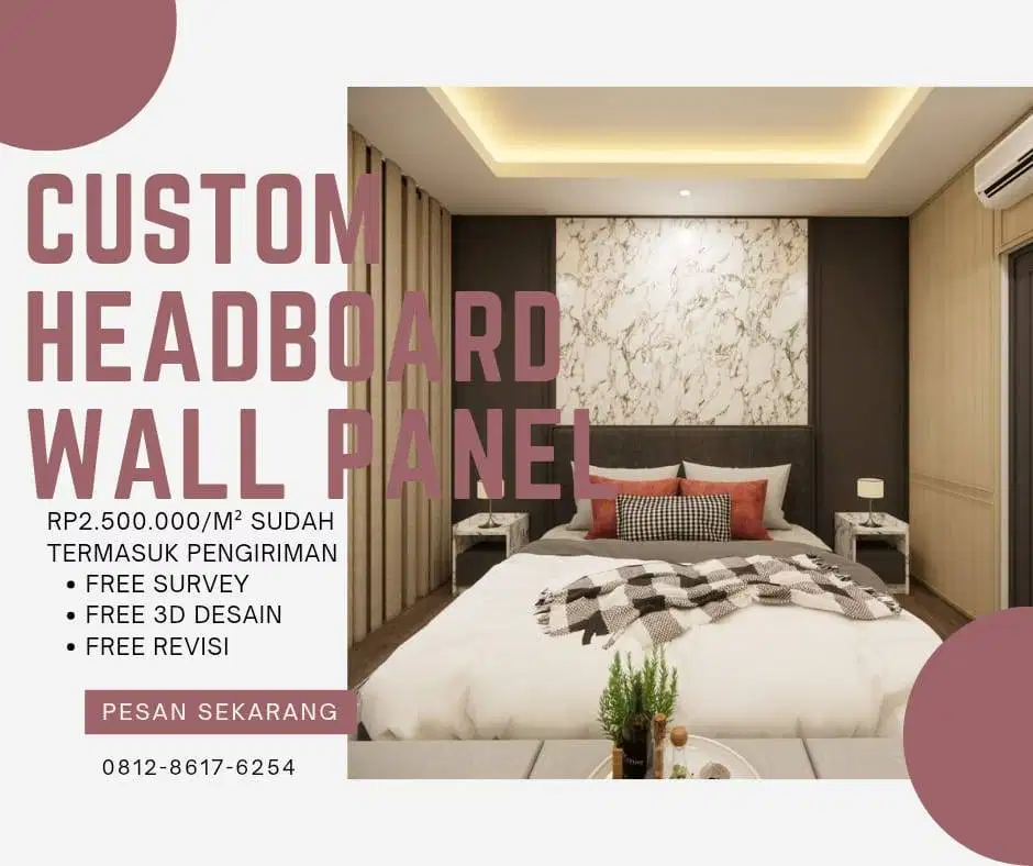 CUSTOM HEADBOARD WALL PANEL MINIMALIST