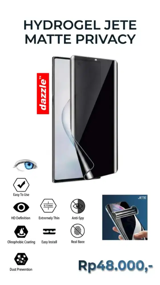 Hydrogel Jete Matte Privacy