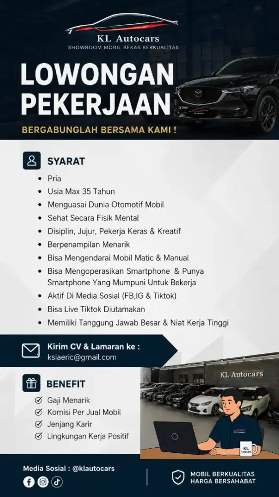 Dicari Digital Marketing Shorum Mobil KL Autocars