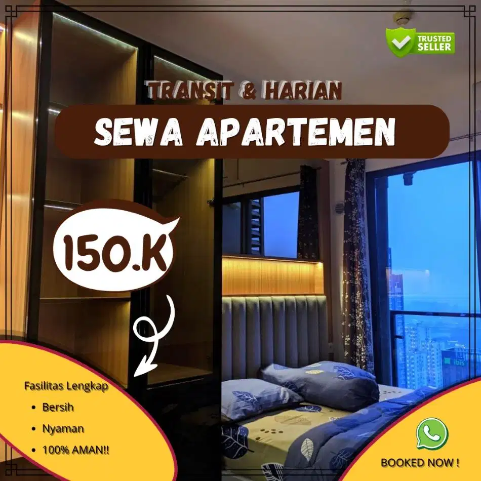 Sewa Apartemen Herian/Transit Springwood Residence Tangerang Termurah