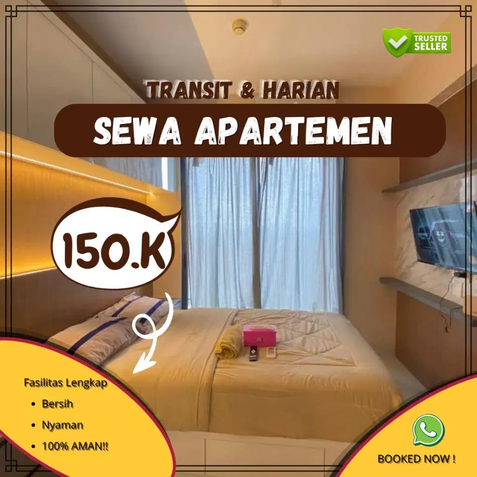 Disewakan Harian/Transit Treepark City Apartemen Tangerang Termurah