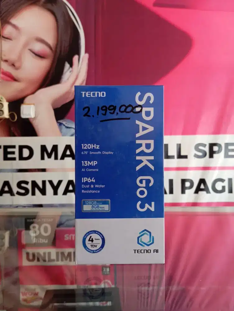 HP TECNO SPARK GO 3 NEW PROMO CUCI GUDANG