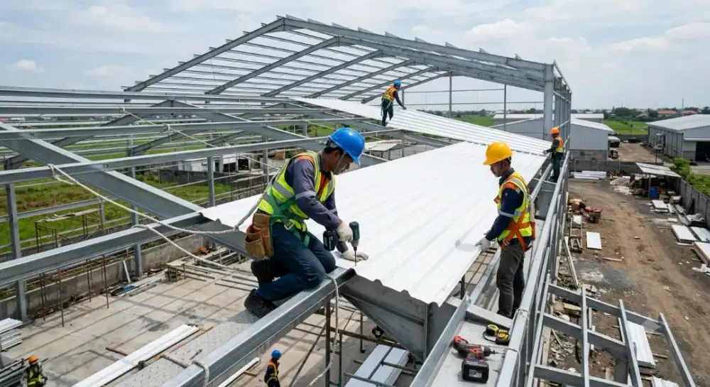Atap Upvc Double Layer