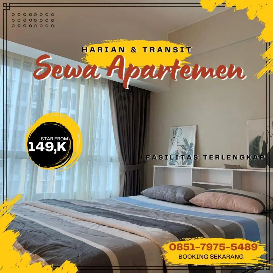 Sewa Apartemen Skyhouse BSD City Tangerang Harian/Transit Termurah