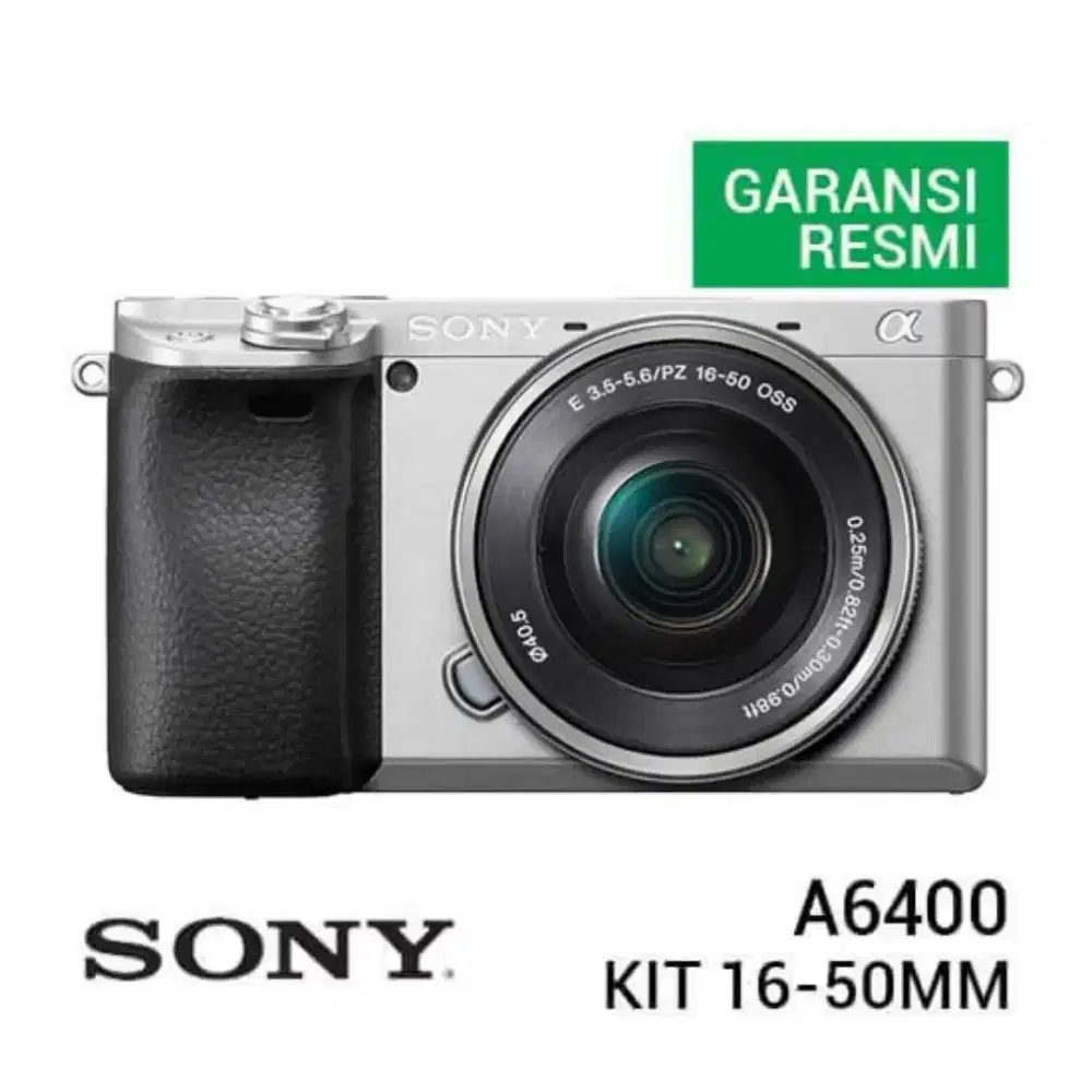 PROMO CASH KREDIT Sony A6400 Kit 16-50mm f/3.5-5.6 OSS Silver