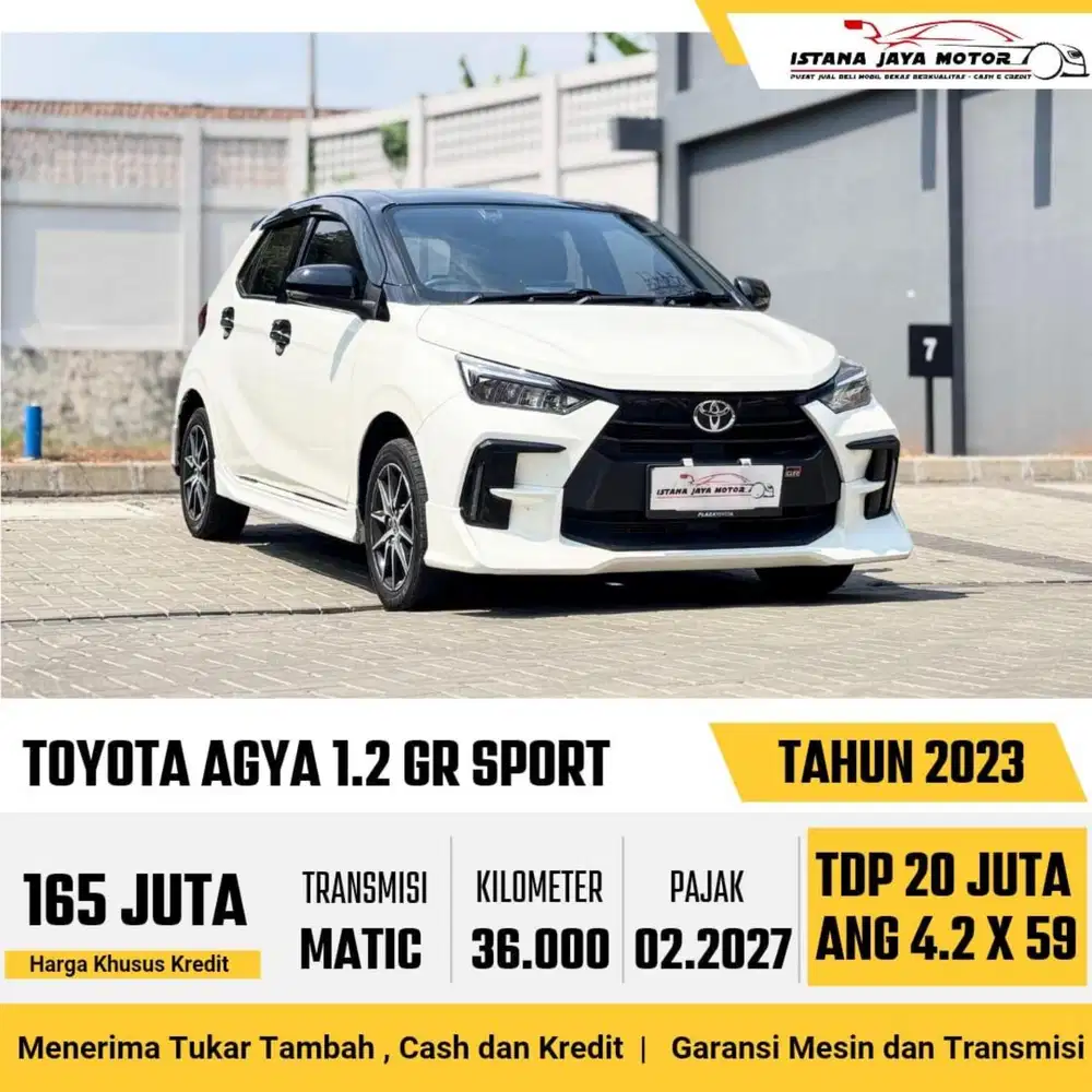 Toyota Agya GR Sport AT th 2023 #istana jaya motor