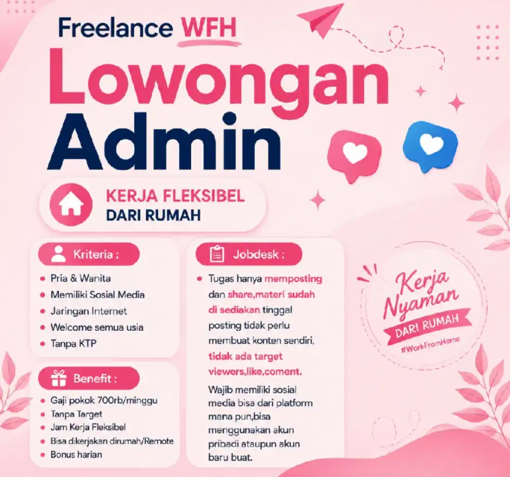 Freelance berkerja dari rumah