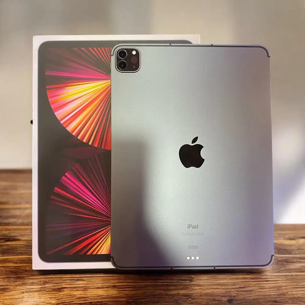 ipad pro gen3 256gb iBox wifi + celluler free keyboard ori apple