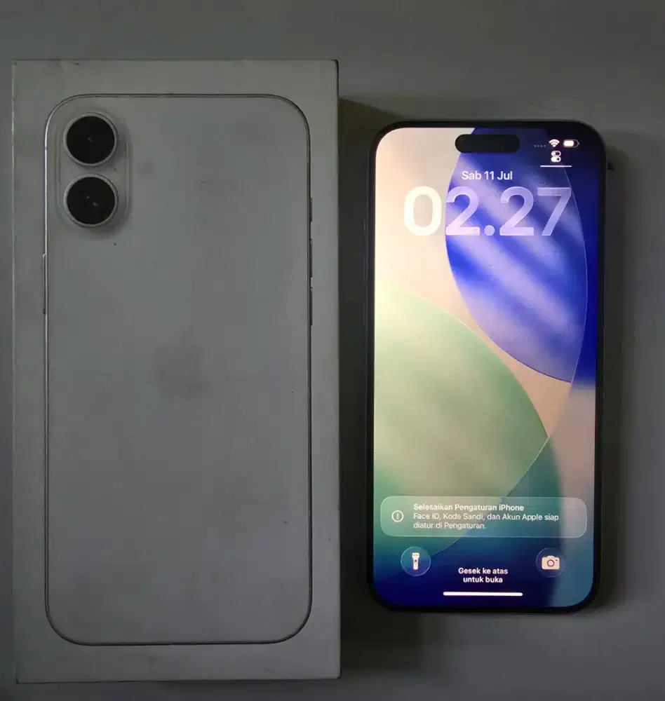 Jual iphone 16plus 128gb ibox bh96 garansi on bulan agustus 2026 nomin