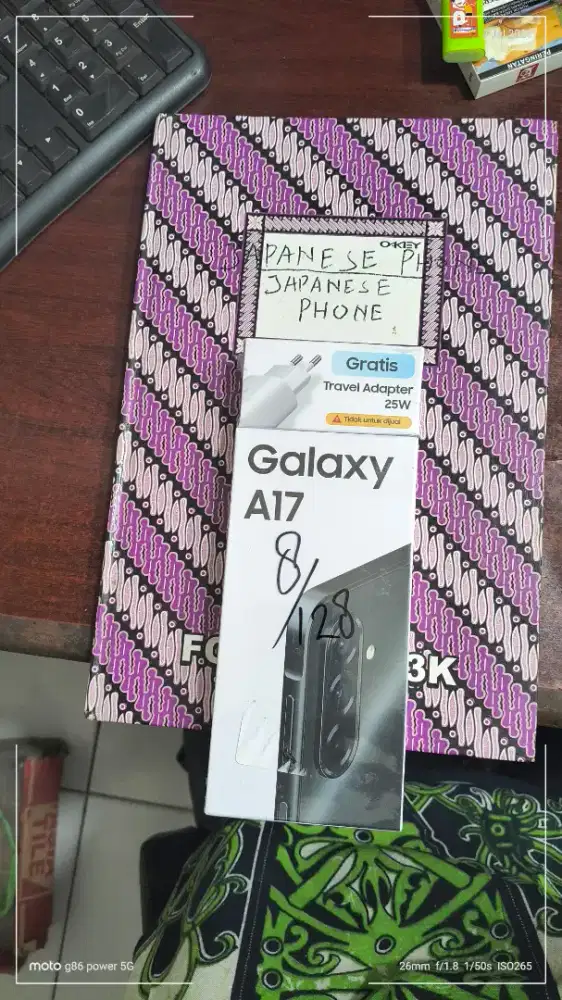 Samsung A17 8/128+adaptor new resmi