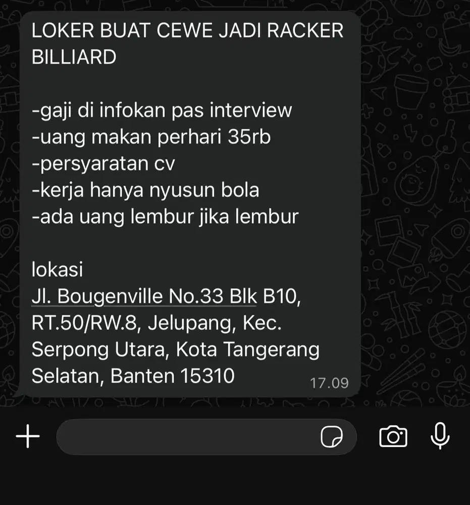 Lowongan Kerja biliard